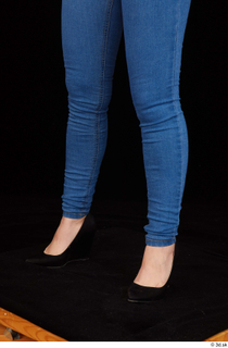 Rania black high heels blue jeans calf casual dressed 0002.jpg